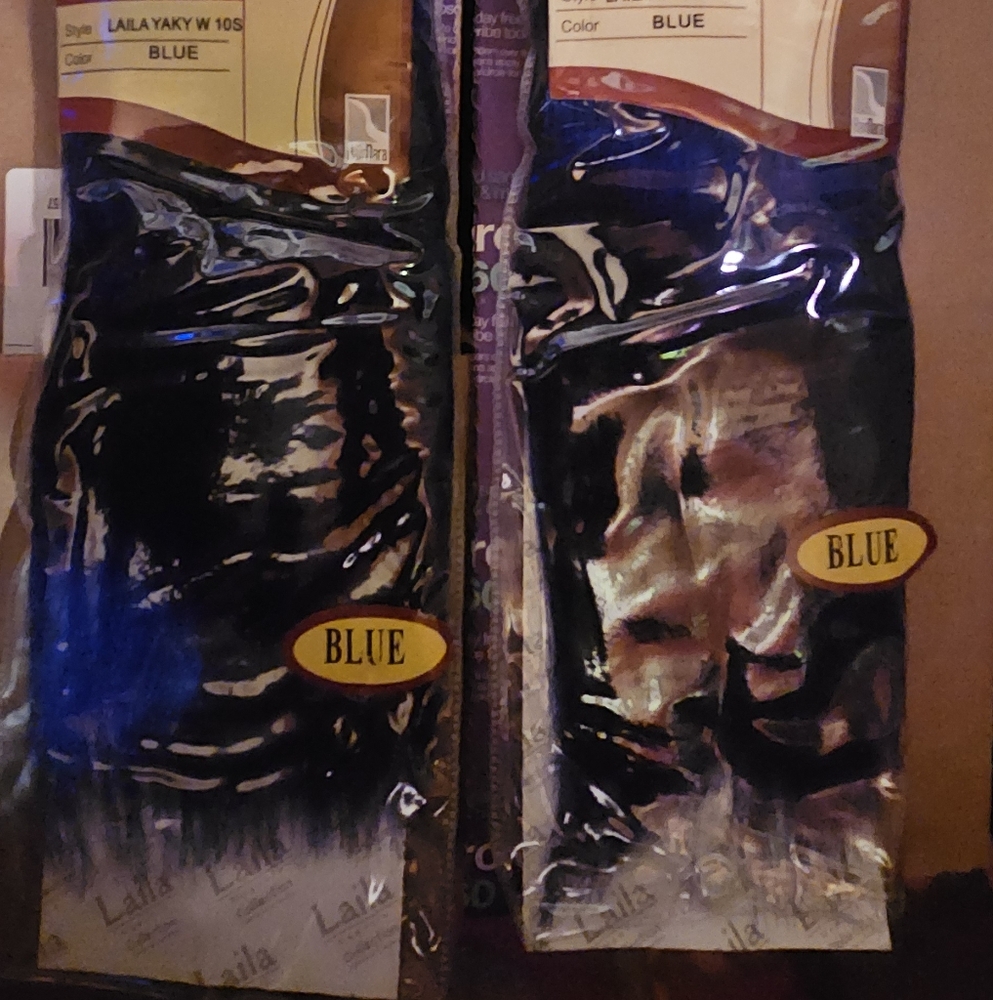 Blue Human Hair Extensions - Picture 3 of 3